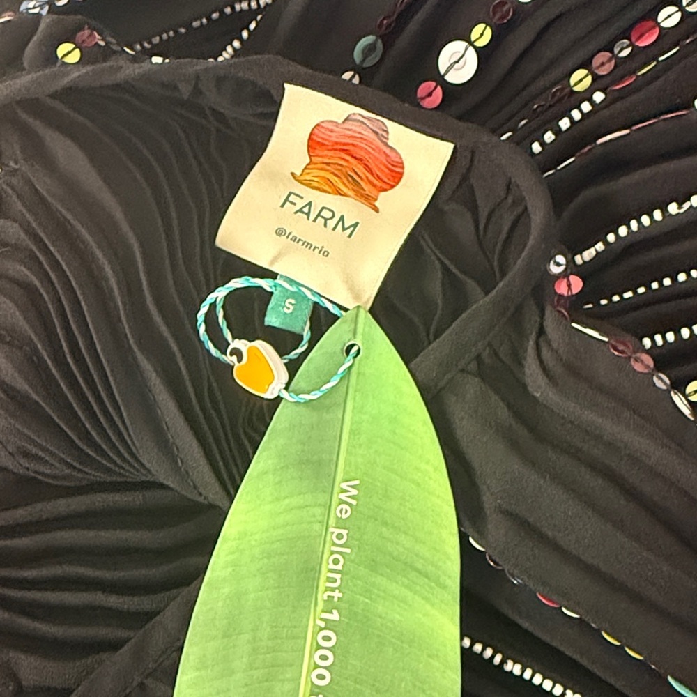 FARM Rio Elegant Black Maxi Dress with Sparkling Details - Picture 8 of 11